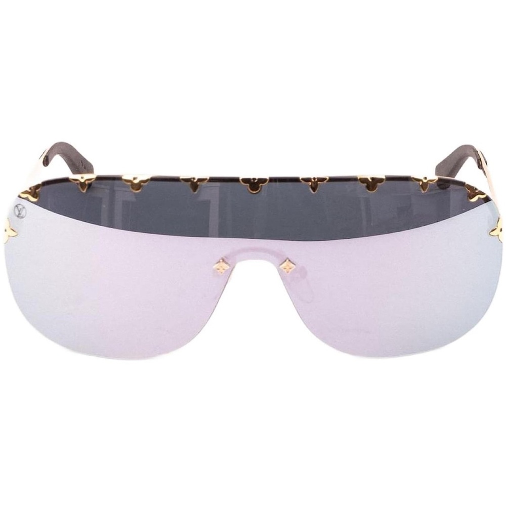 Louis Vuitton Purple Rain Sunglasses Aviator Gradient Gold Pink mirror